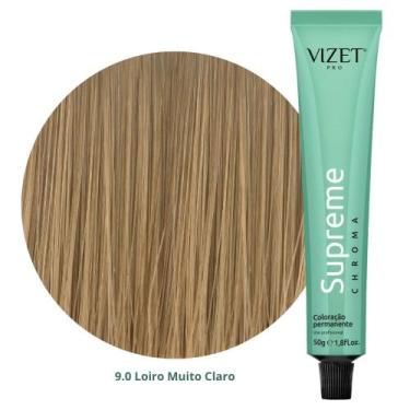 Imagem de Coloração Supreme Chroma 9.0 Loiro Muito Claro 50gr Vizet