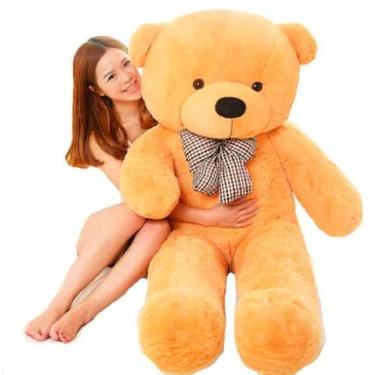 Imagem de Urso caramelo bege bicho de pelúcia gigante 140cm grande - Casa Dos Ur