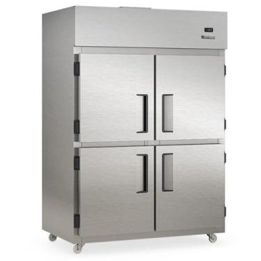 Imagem de Refrigerador Comercial GRCR-4P TI Gelopar - 4 Portas 1421L Aço Revestido com Película Tipo Inox Temperatura 0° a +7°C 220V