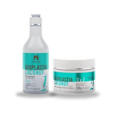Imagem de Kit Antiqueda Capilar Bioplastia Vegano Profissional 2 itens - Treelis