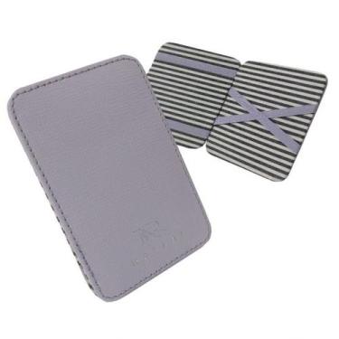 Imagem de Carteira Mágica Slim Couro 14-R Raffai Couros, Lilás