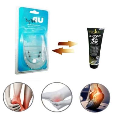 Imagem de Calcanheira de Gel Magnética Esporão de Calcâneo Up Soft Gel Anti Impa