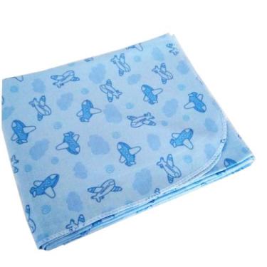 Imagem de Cueiro 80x80cm para Bebê overlock sem crochê - Cueiro Infantil - - Enx
