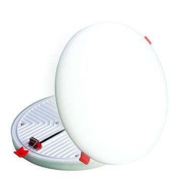 Imagem de Luminária painel led frameless 17w redondo - taschibra, 4000K