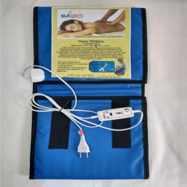 Imagem de Cinta Faixa Térmica Abdominal Elétrica 110v 30x120cm Infravermelho Lon
