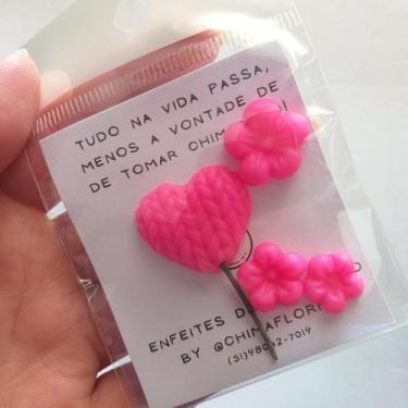 Imagem de Enfeite de Chimarrão - Florzinhas - Chima Florido, Rosa