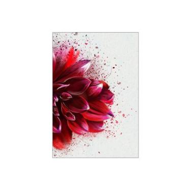 Imagem de Painel De Festa Vertical 1,50 x 2,20 - Flor Vermelha Aquarela 064 - Vi