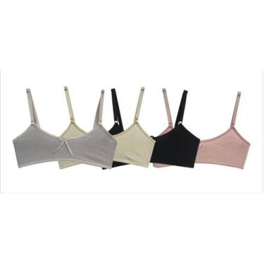 Imagem de Kit com 3 unidades top sem bojo menina moça 2311 - Menina Moça Lingeri