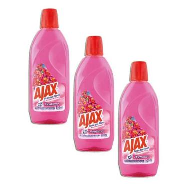 Imagem de Limpador Ajax Bouquet De Flores 500ml Kit 3, Bouquet de Flores