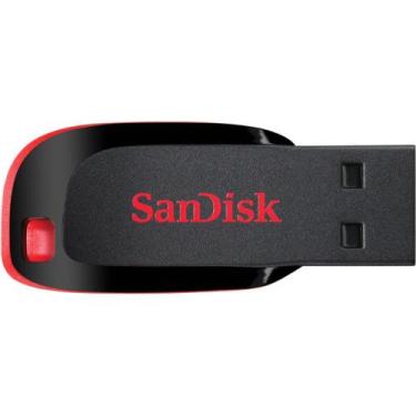 Imagem de Pen Drive Sandisk Z50 - 8GB - Preto e Vermelho