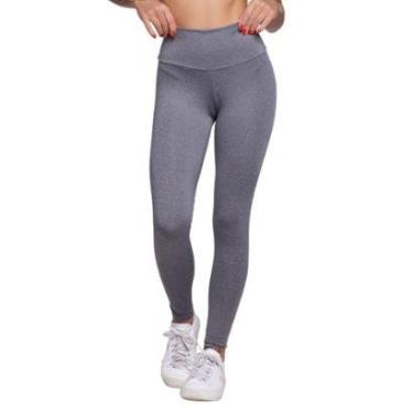 Imagem de Calça Legging Lisa Bella Fiore Cós Alto Roupa Para Academia Treino Moda Fitness-Feminino