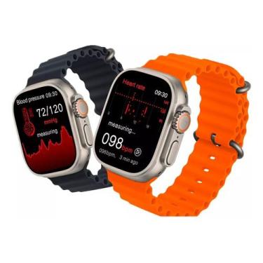 Imagem de Smart Watch Relogio U9 Ultra 49mm Recebe Notificações Redes Sociais C/