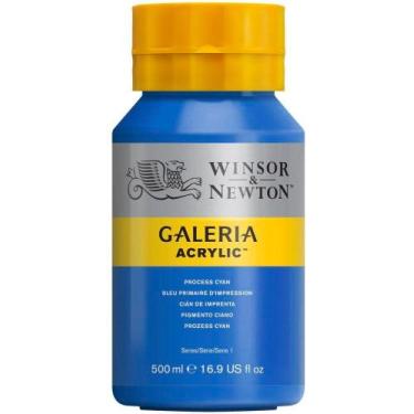 Imagem de Tinta Acrílica Galeria 500ml Winsor Newton Process Cyan 535 - Winsor &