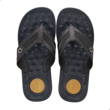 Imagem de Chinelo Masculino Alabama Cartago Azul Preto e Amarelo