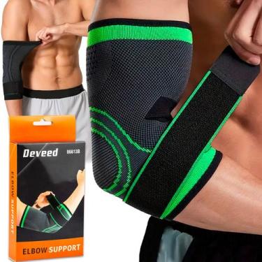 Imagem de Cotoveleira Elástica Compressão Ortopédica Protetor Tendinite Epicondi