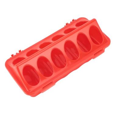 Imagem de 5pcs Plástico Flip Top Pequeno Alimentador de Aves Alimentador Anti Derramamento, Bandeja de Alimentação de Aves para Pombos, Galinhas, Papagaios, Codornas, Pássaros