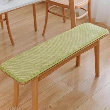 Imagem de NUOKEI Four Seasons Almofada de assento de espuma viscoelástica super macia com laços antiderrapante almofada de cadeira durável cor sólida para uso interno