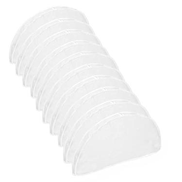 Imagem de XZJMY Pacote com 10 Capas de Ombro para Roupas, Capas de Cabide Contra Poeira para Roupas, Sacos de Plástico para Roupas, para Armazenamento de Ternos, Casacos, Jaquetas, Vestidos, (, Branco)