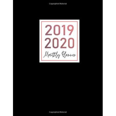 Imagem de 2019 2020 monthly planner: two year planner big size 8.5" x 11" : Monthly Planner (January 2019 – December 2020), Calendars, motivation/inspired/Goal Agenda Planners, to do list, Contacts