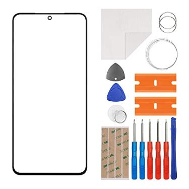 Imagem de E-yiiviil Substituição de lente de tela externa de vidro frontal compatível com Samsung Galaxy S21 5G SM-G991U 6,2 polegadas com ferramentas (sem tela e digitalizador de toque)