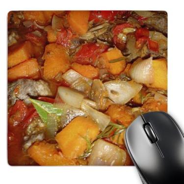 Imagem de 3dRose Mouse pad LLC 20 x 20 x 0,63 cm, Tagine marroquino - guisado marroquino, comida, comida quente, caçarola, receita, curso principal (mp_46840_1)