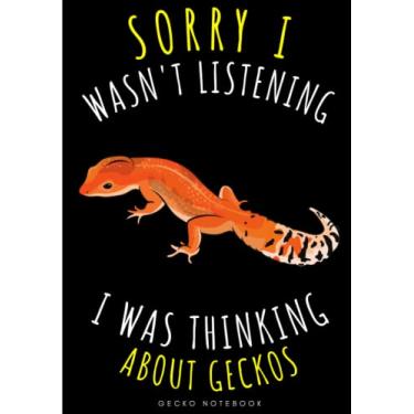 Imagem de Gecko Notebook: Large Lined Journal For Your Daily To do List Note | 100 pages Decorated With Small Reptile Face Designs and Cute Geckos Oranement | ... Book Gift to Keep track & Record Information
