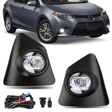 Imagem de Misakomo Faróis de neblina - Conjunto de lâmpadas de neblina dianteiras de LED compatível com Toyota Corolla S SE 2014 2015 2016 - Kit de substituição de lâmpada de neblina LED para 8148202470 e