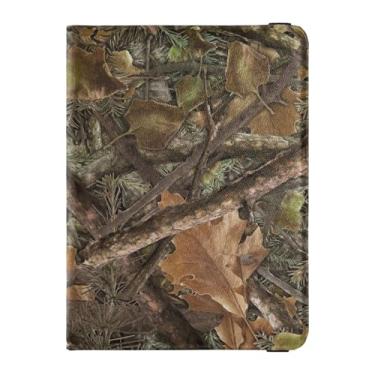 Imagem de Conjunto de porta-cartão de vacina e passaporte de estrelas, sol, lua, nuvens, estrelas, porta-cartões com compartimento para cartão de vacina, capa de couro PU para passaporte, Camuflagem realista de