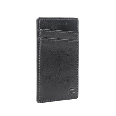 Imagem de Faraday Defense - Carteira Minimalista de Alumínio com Bloqueio RFID | Suporte para Cartão de Crédito | Compatível com MagSafe | Clipe para Dinheiro | Marrom