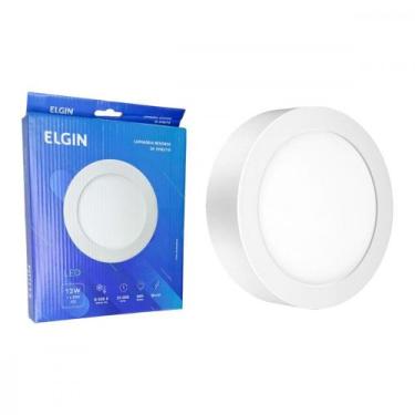 Imagem de Plafon Led Embutir Elgin Redondo 12W. 6500K. Bivolt Branco, Branco
