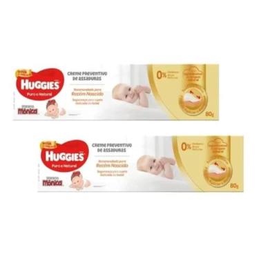 Imagem de Creme De Assadura Puro E Natural Rn 80g Kit 2 Pomadas - Huggies