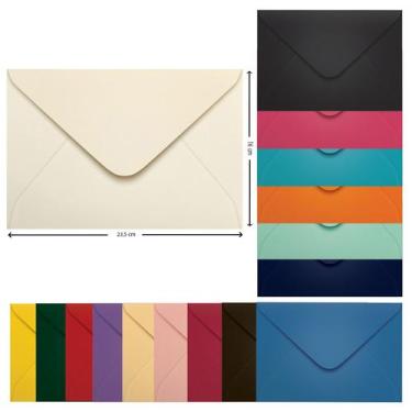 Imagem de Envelope Convite Colorido 16 x 23,5 cm Scrity 100 Unidades, Marfim