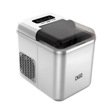 Imagem de Máquina de Gelo Portátil  Cubos Prontos em 8 Minutos  110V Cinza - CKG