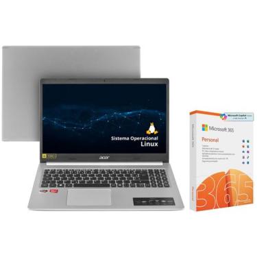 Imagem de Notebook Acer Aspire 5 Ryzen R7 12GB RAM  - SSD 512GB + Microsoft 365 