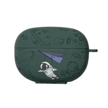 Imagem de Capa para fones de ouvido Bose ultra aberta (versão 2024), capa de fone de ouvido com design de astronauta astronauta fofo desenho animado para fones de ouvido Bose sem fio com gancho (verde)