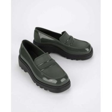 Imagem de Mocassim Tratorado Loafer Zaxy Flow, Verde militar escuro, 35
