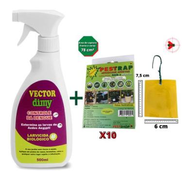 Imagem de Kit Anti Fungus Gnats Vector Dimy + Placa Adesiva Pq Pestrap