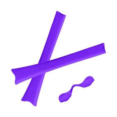 Imagem de Boldbright Kits de borracha de substituição para fones de ouvido e nariz compatíveis com óculos de sol Oakley Radar - Roxo