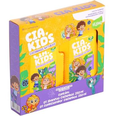 Imagem de Cia. da natureza, Kit Infantil, Shampoo e Condicionador, Para cabelos Lisos e Cacheados, Cachinhos Naturais, Vegano, 2 X 250ml