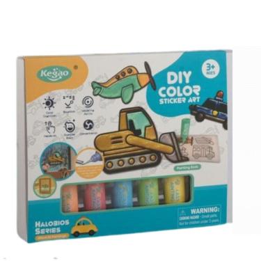 Imagem de Livro Para Colorir Com Fábrica De Adesivo Menino 708-32