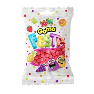Imagem de Bala De Goma Festa Kuky Morango 500g (Morango) Jujuba