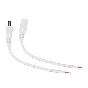 Imagem de 5 Pares 5.5x2.1mm Machos Fêmeas Fêmeas Plug -plux Jack de Conector do Cabo de Conexão do Cabo de Conexão da Tira de Led de Led Cctv Preto (Mingzhezdai9gc2nu-02)