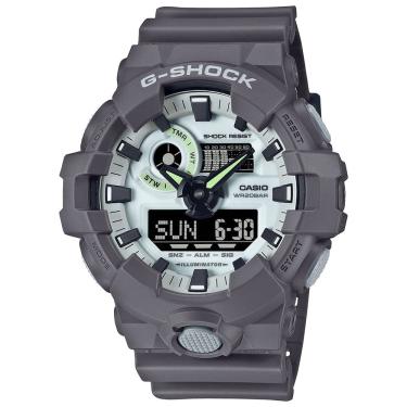 Imagem de Relógio CASIO G-SHOCK cinza anadigi masculino GA-700HD-8ADR