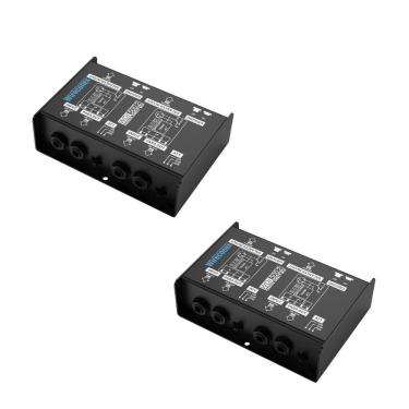 Imagem de Kit 2 Direct Box Passivo Duplo Wireconex WDI 500.2 Casador de impedância