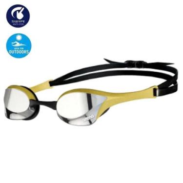 Imagem de Óculos De Natação Arena Cobra Ultra Mirror SWIPE , Prata, Dourado