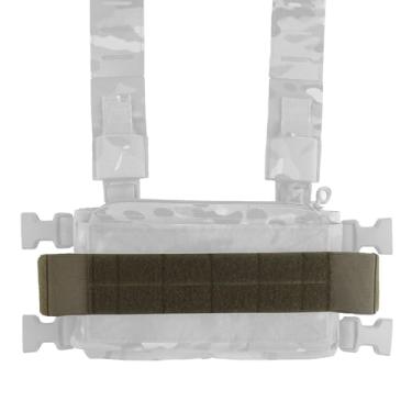 Imagem de Gancho e laço Molle placa de expansão painel tira anexo Molle Pack ferramenta bolsa, braçadeira personalidade, emblema nome, torniquete (verde)