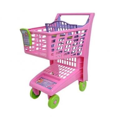 Imagem de Carrinho De Compras Supermercado Rosa Infantil - Magic Toys