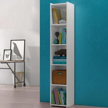 Imagem de Estante para livros Malásia Branco 4 Prateleiras Brienza