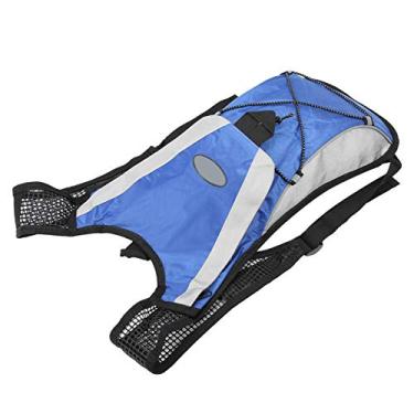 Imagem de Mochila de ciclismo, bolsa de ciclismo com design quadriculado, tecido não tecido azul 2L + bolsa de hidratação esportiva portátil de poliéster para esportes de ciclismo