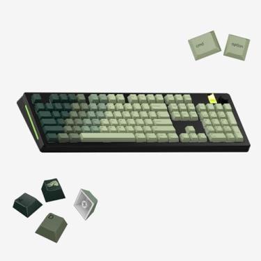 Imagem de Teclas gradientes Glorious Alpine Forest GPBT, conjunto de teclas PBT de 135 teclas, compatível com MX, layout ANSI/ISO, para 60% 65% 75% TKL 100% teclados mecânicos, Windows e macOS